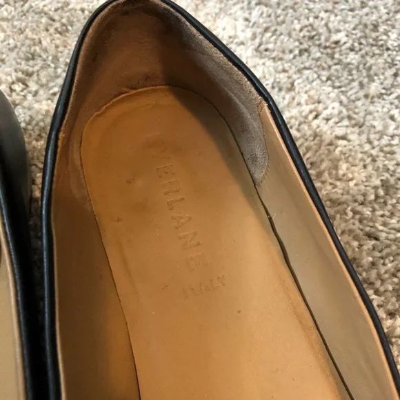 Everlane black leather modern point loafer 9 - Picture 3 of 7